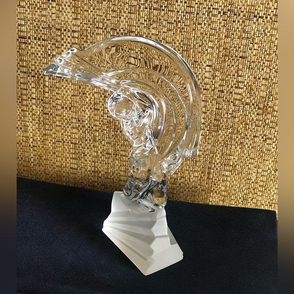 New Clear Glass Figurine “Golf Player”H 10.5” W 6 3/4”.Excellent Condition - Picture 10 of 12